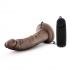 Dr Dave 7 inches Vibrating Cock Suction Cup Brown - Blush Novelties