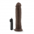 Dr. Skin Dr. Throb 9.5 inches Vibrating Cock Suction Cup Brown - Blush Novelties