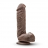Dr. Skin Mr. D 8.5in Dildo W/ Suction Cup Chocolate - Blush Novelties