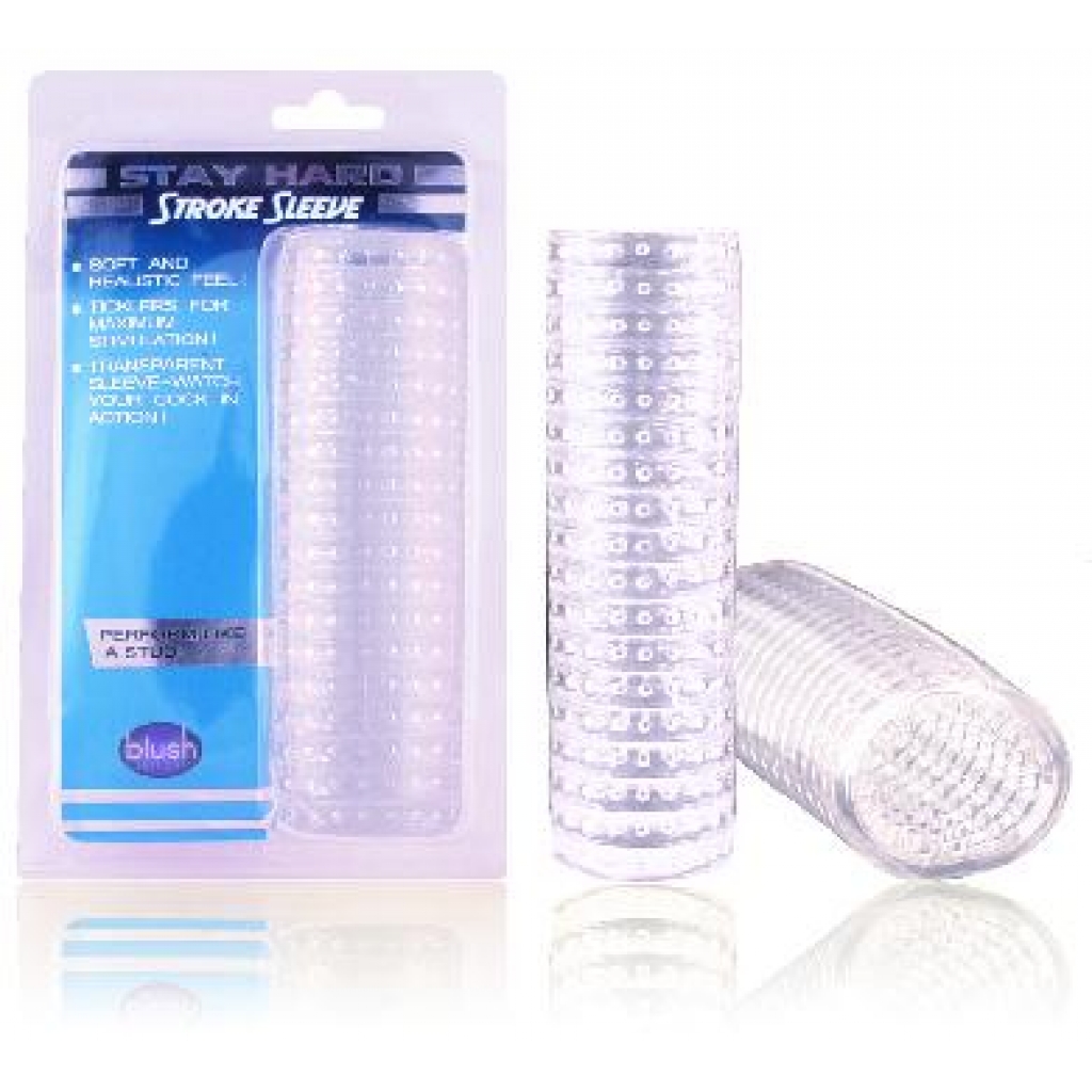 5.5 Inch Jelly Stroke Sleeve Clear - Blush Novelties