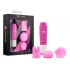 Rose Revitalize Massage Kit with 3 Silicone Attachments Pink - Blush Novelties