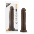 Dr Skin 9.5 inches Cock Chocolate Brown Dildo - Blush Novelties