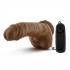The Boxer 9 inches Vibrating Realistic Cock Brown - Blush Novelties