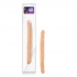 B Yours 14 inches Double Dildo Beige - Blush Novelties