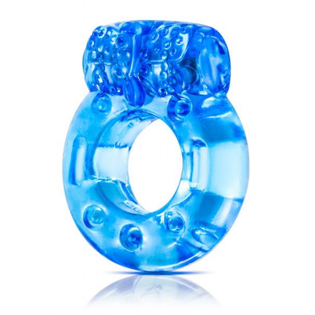 Reusable Vibrating C-ring - Blue - Blush Novelties