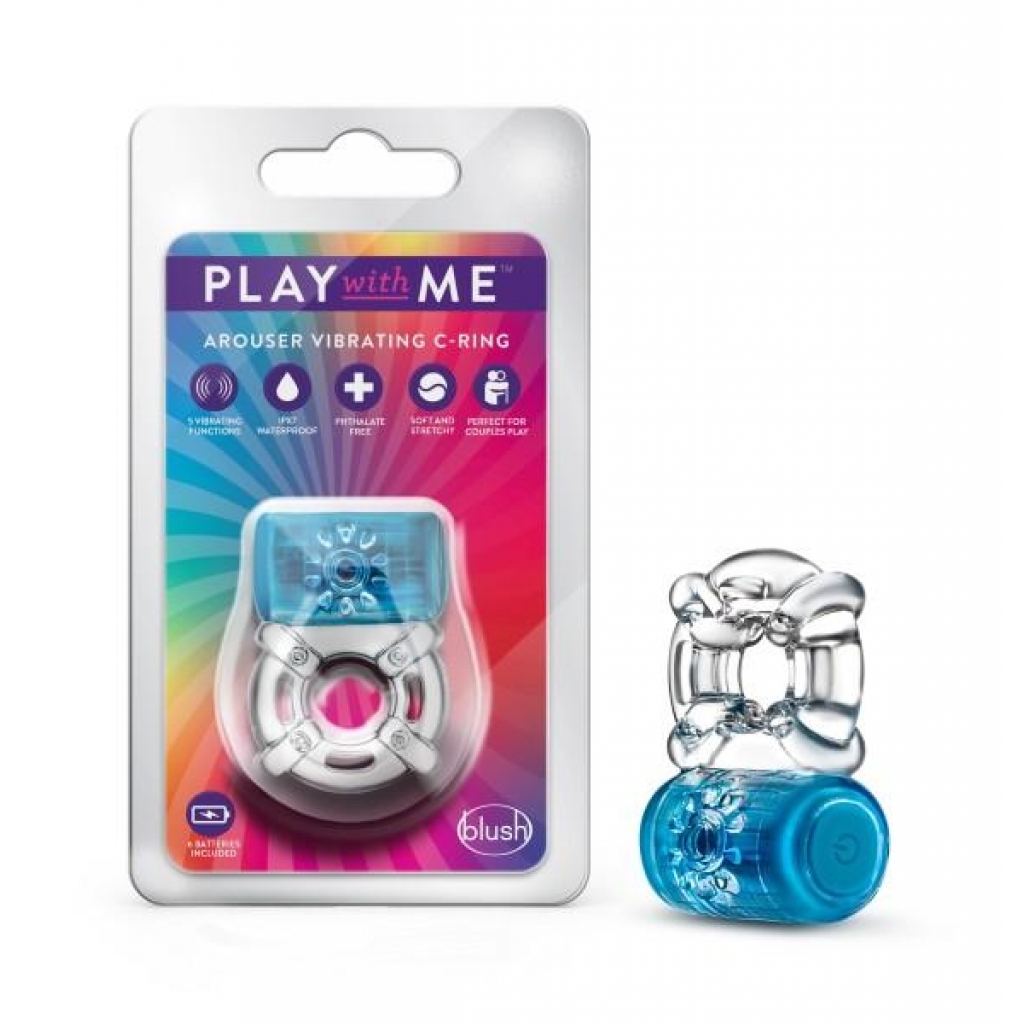 Play With Me One Night Stand Vibrating C-ring Blue - Blush Novelties