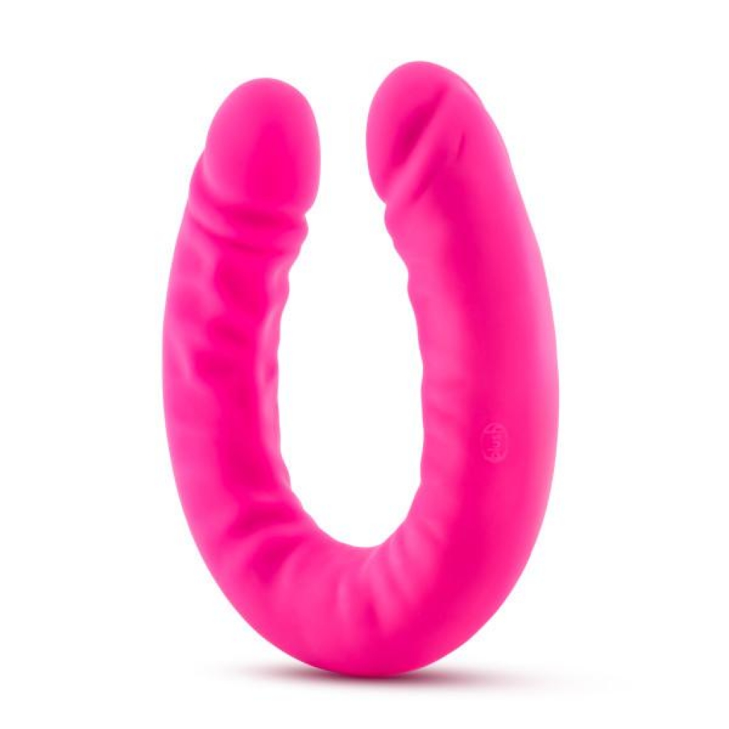 Ruse 18 inches Silicone Slim Double Dong Hot Pink - Blush Novelties