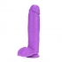 Neo 10in Dual Density Dildo Neon Purple - Blush Novelties