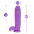Neo 10in Dual Density Dildo Neon Purple - Blush Novelties