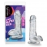 Naturally Yours 6 inches Glitter Cock Sparkling Clear - Blush Novelties