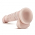 Basic 7 Realistic Dildo Suction Cup Beige - Blush Novelties