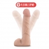 X5 7 inches Cock With Flexible Spine Dildo Beige - Blush Novelties