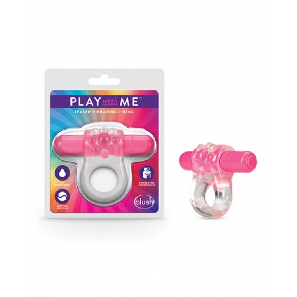 Play With Me Teaser Vibrating C-ring Pink - Blush Novelties
