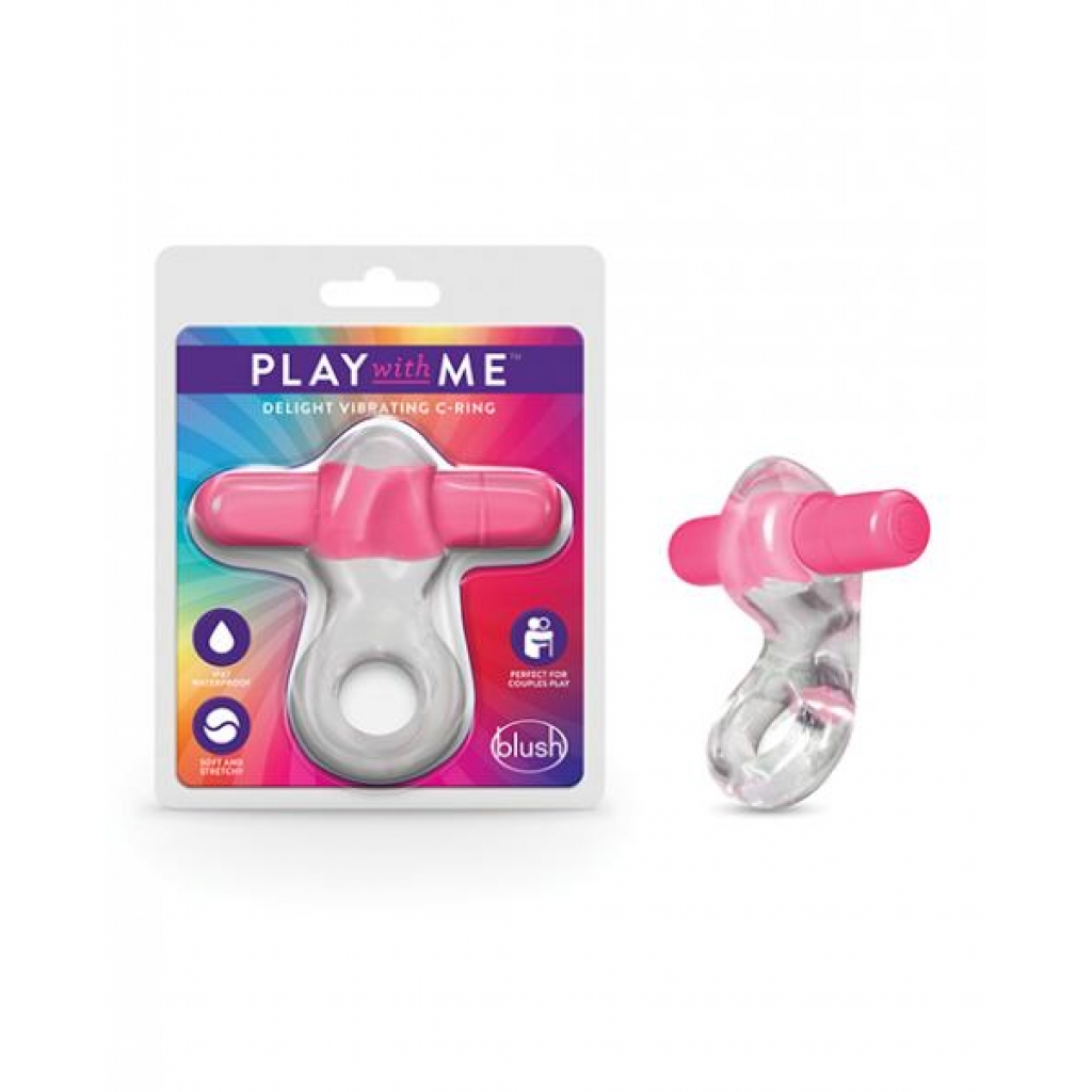 Play With Me Delight Vibrating C-ring Pink - Blush Novelties