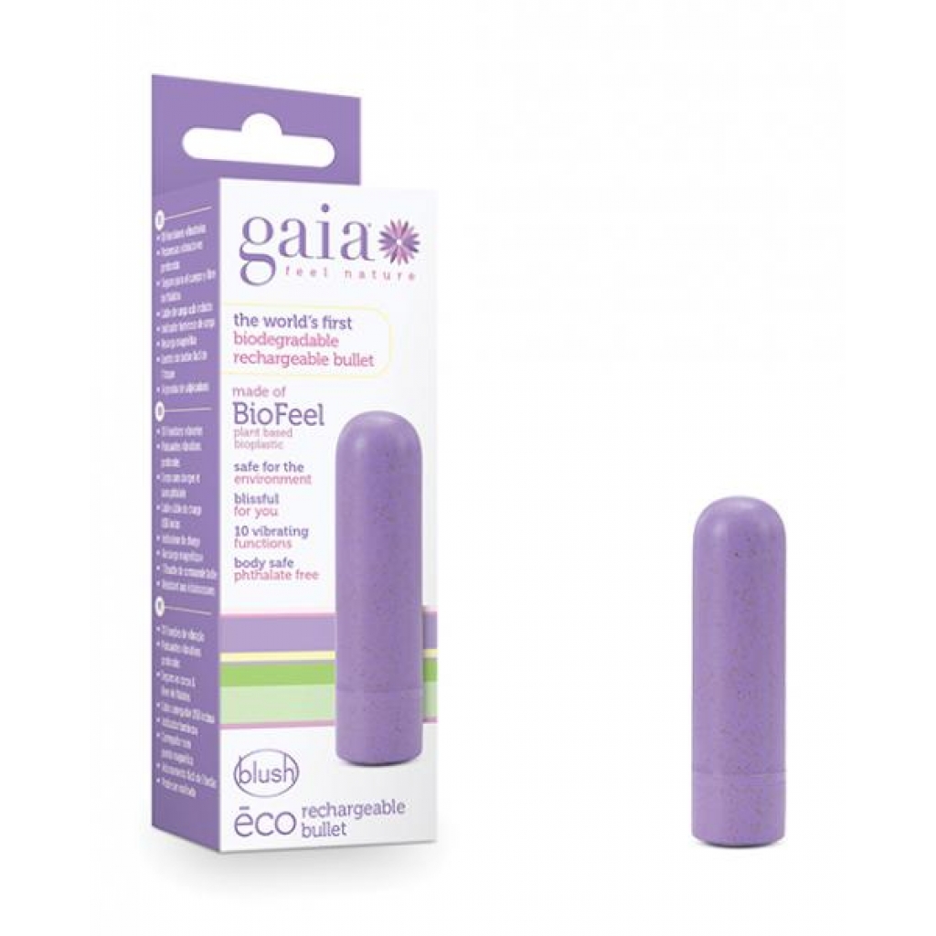 Gaia Eco Bullet Lilac Rechargeable - Blush Novelties