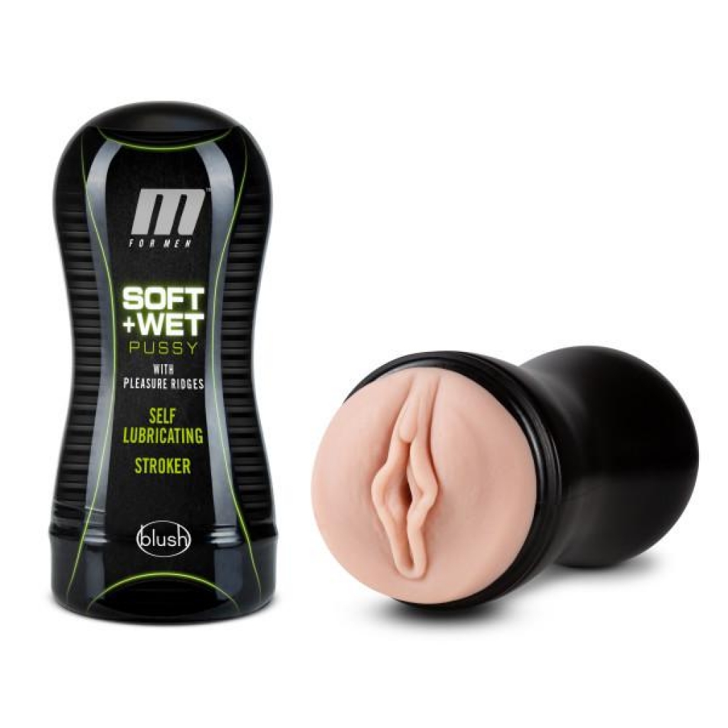 M For Men Soft & Wet Self Lubricating Stroker Cup Vanilla - Blush Novelties
