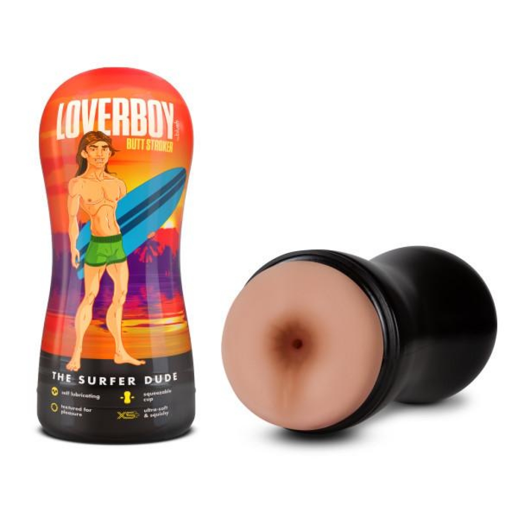 Loverboy The Surfer Dude Self Lubricating Stroker Beige - Blush Novelties