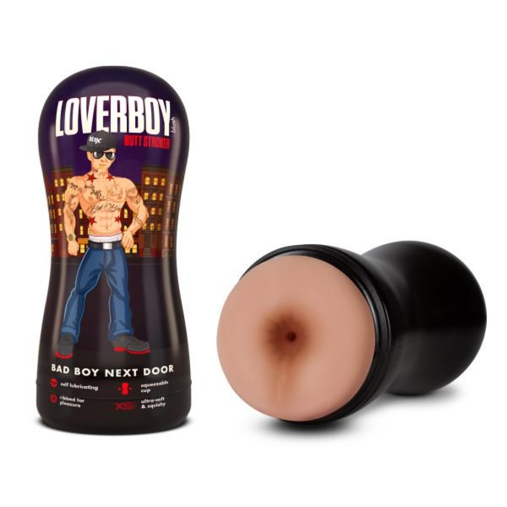 Loverboy Bad Boy Next Door Self Lubricating Stroker Beige - Blush Novelties