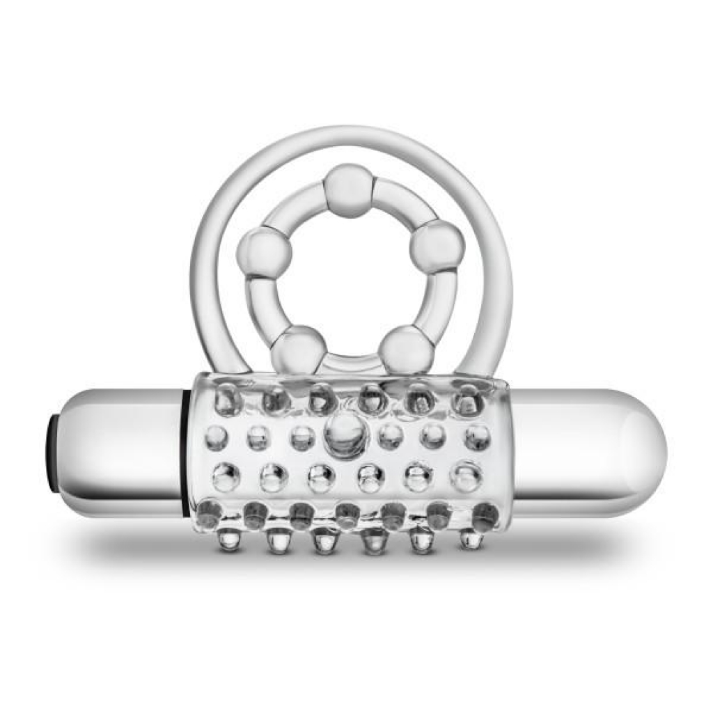 Stay Hard Vibrating Super Clitifier Clear Ring - Blush Novelties