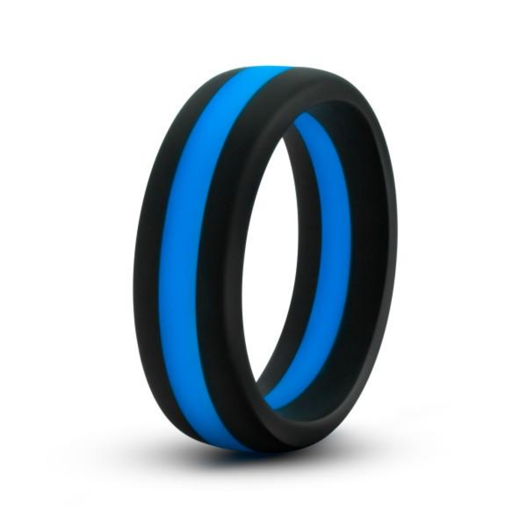Performance Silicone Go Pro Cock Ring Black Blue - Blush Novelties