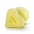 Naughty Candy Hearts Yellow Butt Plug - Blush Novelties