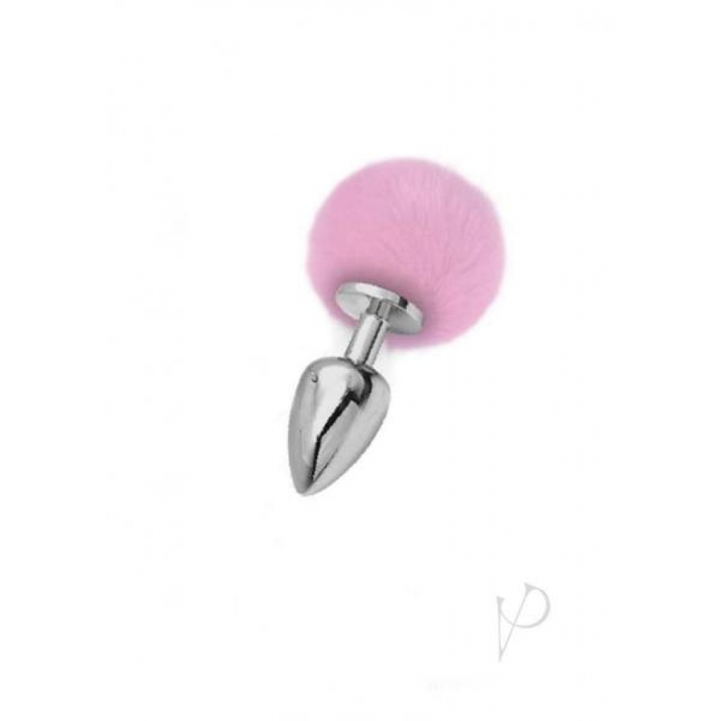 Iris Medium Silver Plug with Pink Pom Pom - Bonnie Rotten