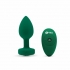 B Vibe Vibrating Jewel Plug Emerald M/l (net) - B Vibe