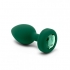 B Vibe Vibrating Jewel Plug Emerald M/l (net) - B Vibe