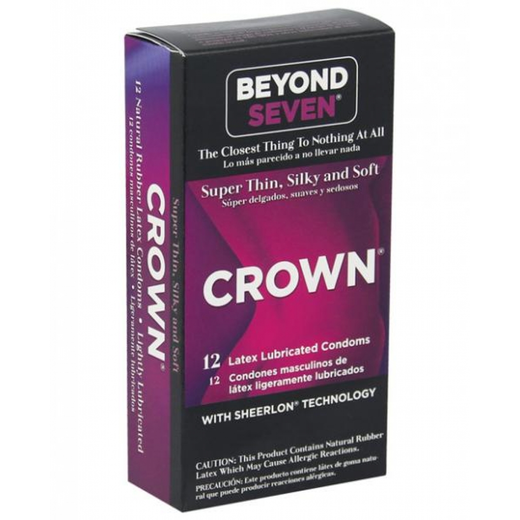 Crown Super Thin Sensitive Latex Condoms 12 Pack P