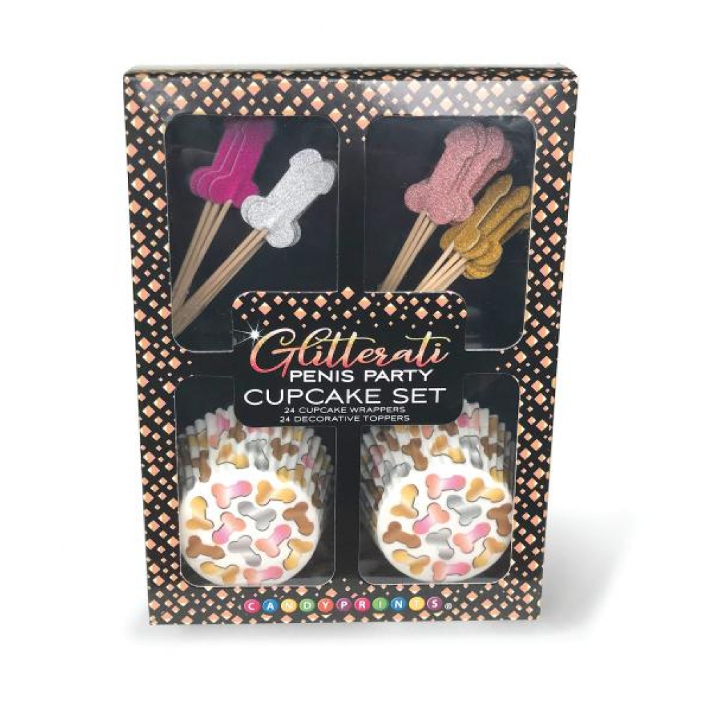 Glitterati Penis Party Cupcake Set - Little Genie