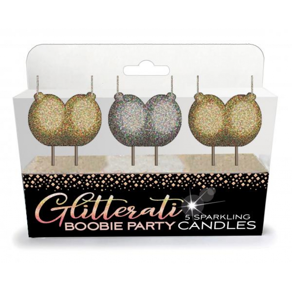 Glitterati Boobie Candle Set - Little Genie
