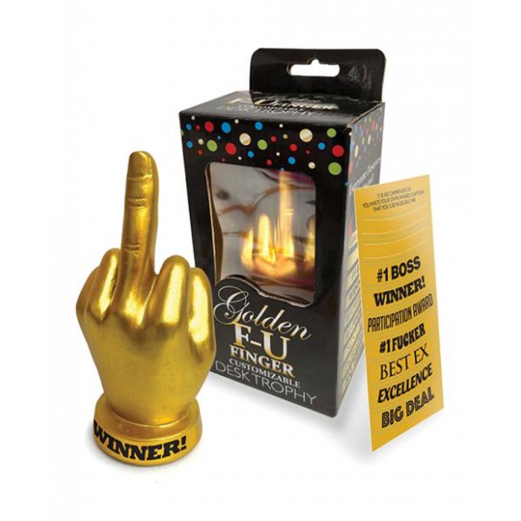 Golden F-u Finger Trophy - Little Genie