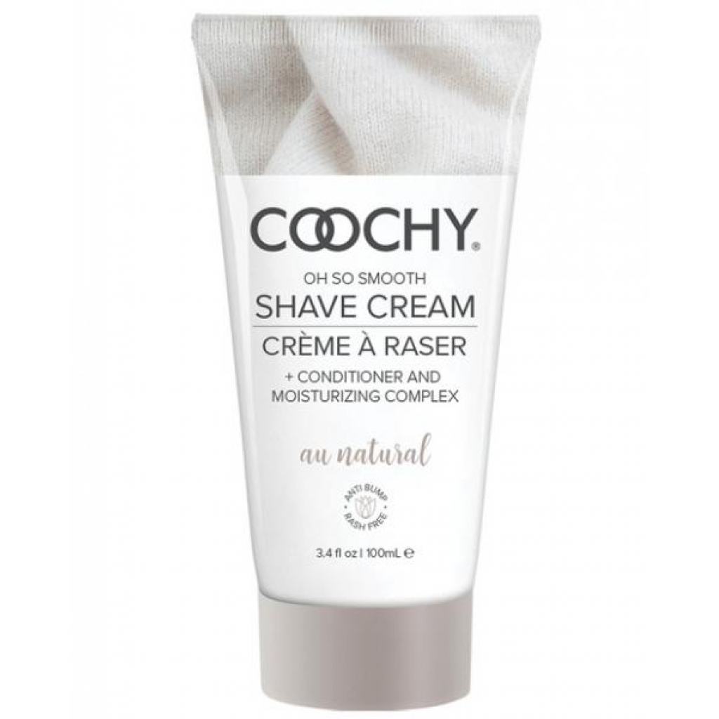 Coochy Shave Cream Au Natural 3.4oz - Classic Erotica