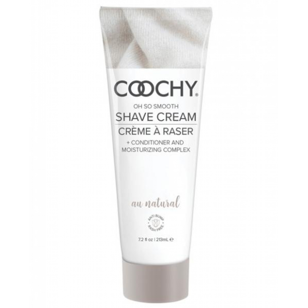 Coochy Shave Cream Au Natural 7.2 fluid ounces - Classic Erotica