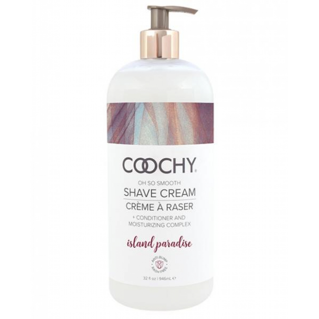Coochy Shave Cream Island Paradise 32 oz - Classic Erotica