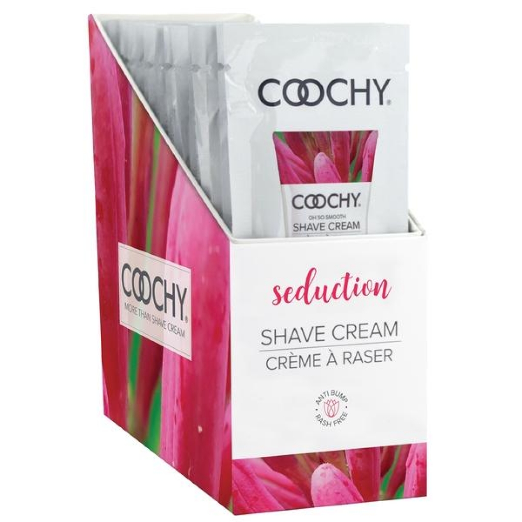 Coochy Shave Cream Seduction 15ml Foil Display - Classic Brands