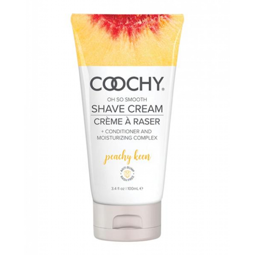 Coochy Shave Cream Peachy Keen 3.4 fluid ounces - Classic Erotica