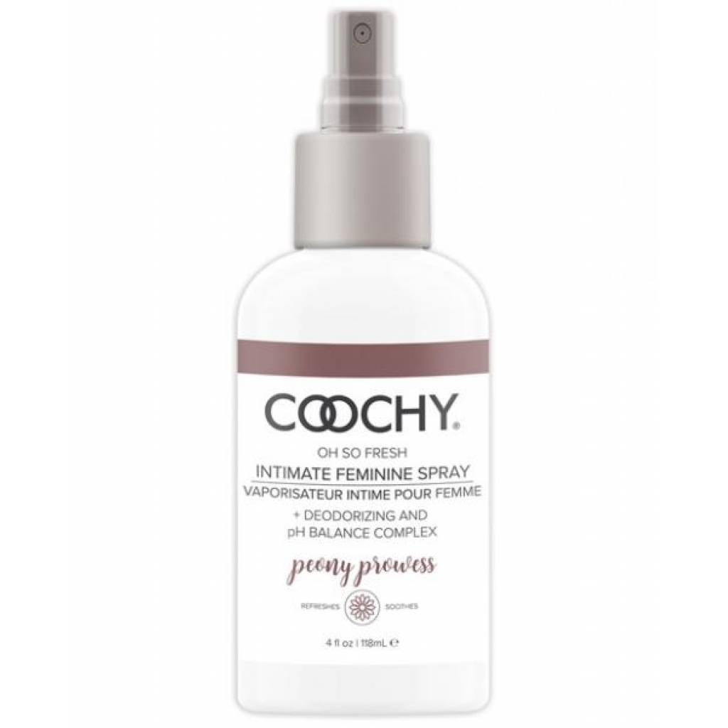 Coochy Intimate Feminine Spray Peony Prowess 4 fluid ounces - Classic Erotica