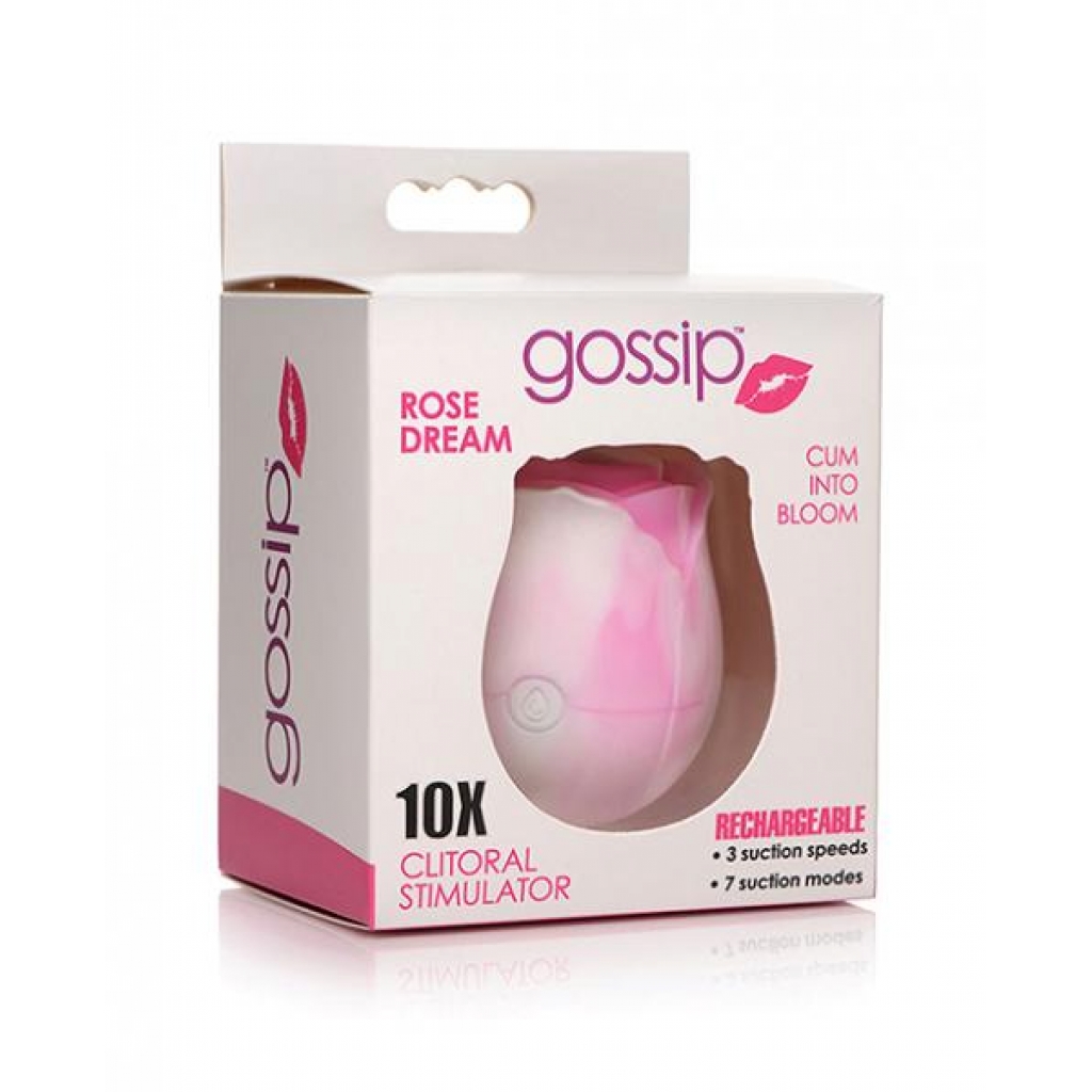 Gossip Rose 10x Silicone Clit Suction Stimulator Magenta - Curve Novelties