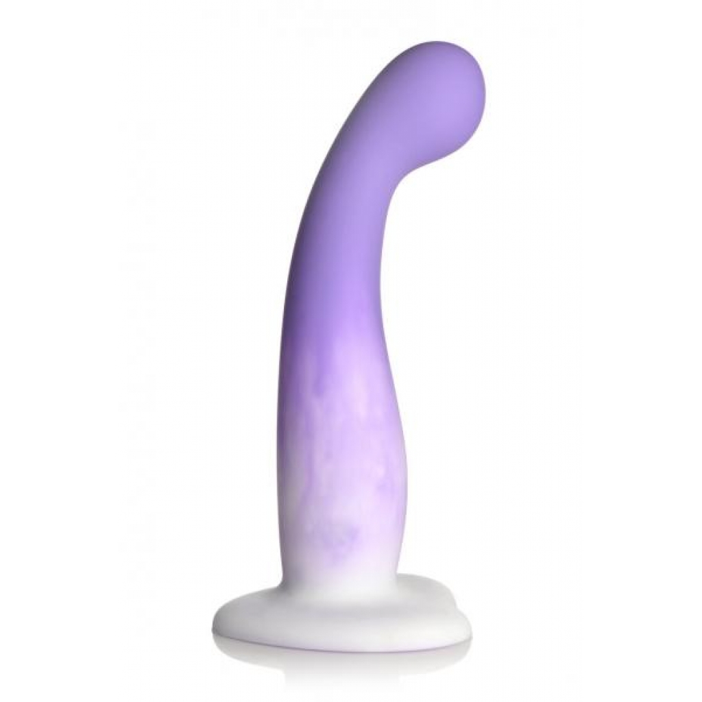 Simply Sweet Slim G-spot Silicone Dildo Purple/white - Curve Novelties