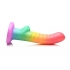 Simply Sweet 6.5in Ribbed Rainbow Dildo - Curve Novelties