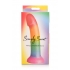 Simply Sweet 6.5in Phallic Rainbow Dildo - Curve Novelties