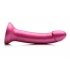 Simply Sweet 7 In Metallic Silicone Dildo Pink - Curve Novelties