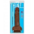 Thinz 7 inches Slim Dong with Balls Chocolate Brown - Curve Toys