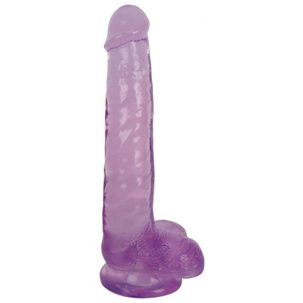 Lollicock 8 inches Slim Stick Dildo Balls Purple Grape Ice - Curve Novelties