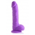 Lollicock 7in Silicone Dong W/ Balls Grape - Curve Novelties