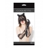 Cat Mask & Glove Set Black O/s - Coquette Lingerie