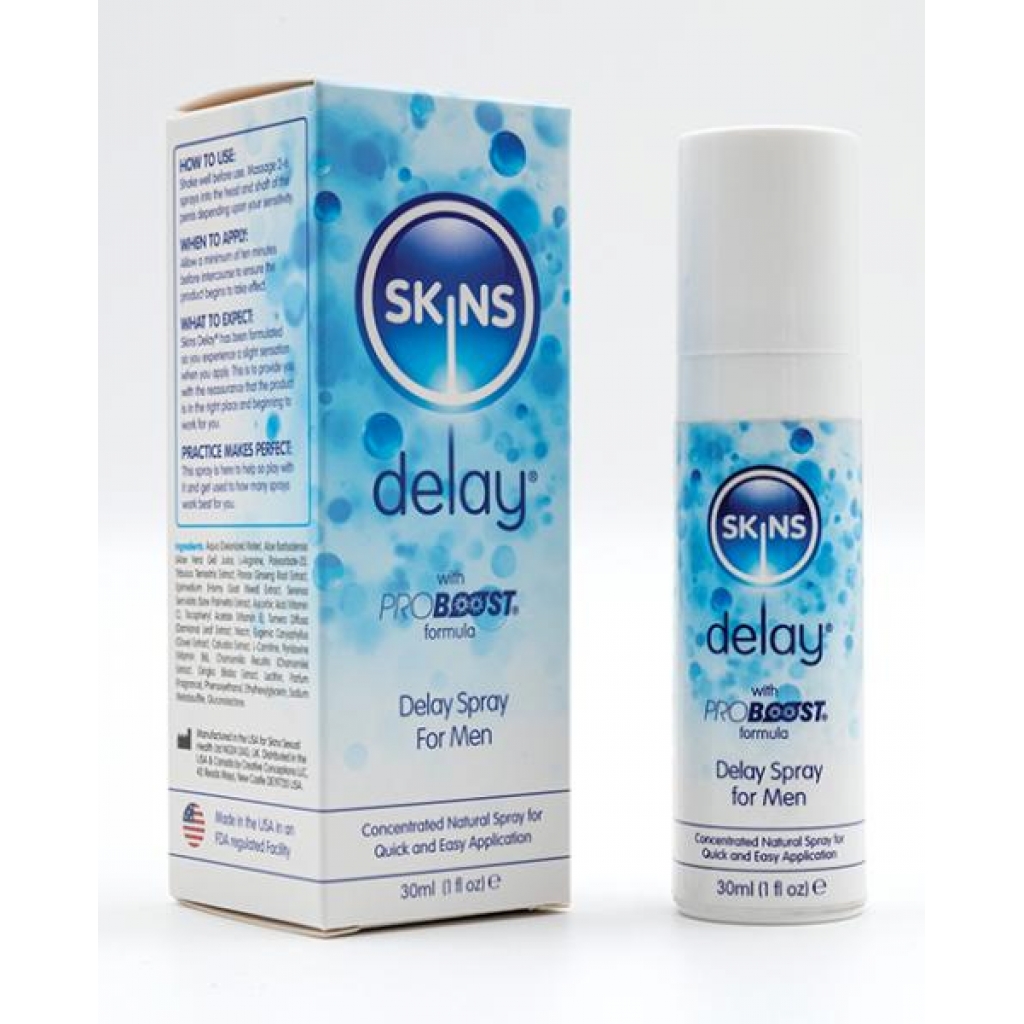 Skins Natural Delay Spray 30ml - Creative Conceptions