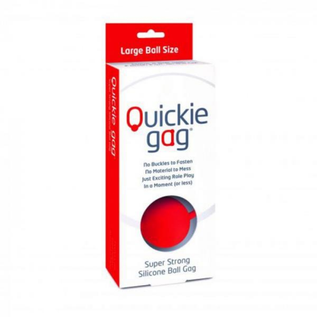 Quickie Ball Gag Red Large - Creative Conceptions