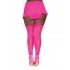 Fishnet Thigh High W/ Back Seam Hot Pink Q/s - Dream Girl Lingerie